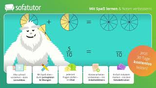 Addition von Brüchen einfach erklärt – Mathematik 5  8 Klasse [upl. by Mannos690]