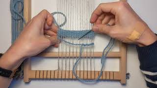 Weaving mini tutorial 2 TWINING [upl. by Oibirot]