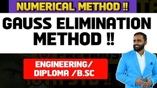 NUMERICAL METHODGAUSS ELIMINATION METHOD METHODMATHEMATICSPRADEEP GIRI SIR [upl. by Tioneb41]