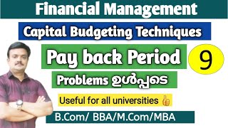 Techniques of Capital BudgetingPayback Period Problem Financial Management [upl. by Euqnomod]