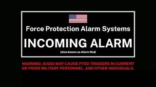 Incoming Alarm US Military Base  Alarm Red IRAQ [upl. by Valtin]