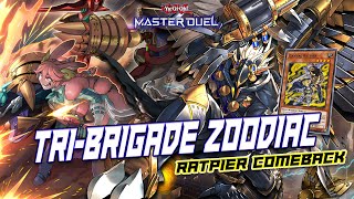 Master Duel  ⚡ZOODIAC UNBANNED⚡ Is TRIBRIGADE ZOODIAC still strong after the NEW BANLIST update [upl. by Osnola]