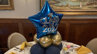 Balloon Centerpieces  Graduation Dinner  Tutorial  DIY [upl. by Nertie]