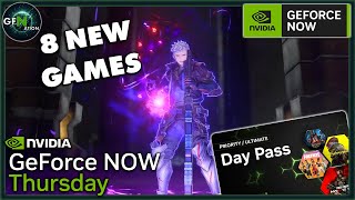 GeForce NOW News  8 New Games and GFN Day Passes are HERE [upl. by Weld]