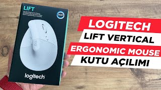 Logitech Lift Vertical Ergonomic Mouse  KUTU AÇILIM [upl. by Dallon]