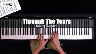 ♪ Through The Years  Kenny Rogers Piano Cover [upl. by Teodoro]