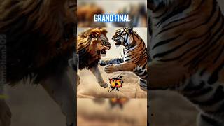 INSANE BATTLE Lion Vs Tiger 🦁🆚🐯 Who Will Win shorts animals versus [upl. by Wawro]