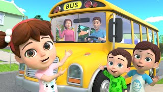 Wheels on the Bus  Fire Drill Song  Nursery Rhymes amp Educational Kids Songs [upl. by Bixby929]