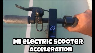 Mi Electric scooter Essential Acceleration  Speed [upl. by Ycart]