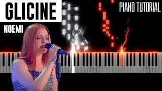 Glicine  Noemi  Piano Tutorial  Spartito  Sanremo 2021 [upl. by Maillij]