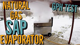 Testing Natural Gas Maple Syrup Evaporator Homemade [upl. by Jump210]