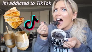 Trying VIRAL tiktok food hacks [upl. by Raffaello]