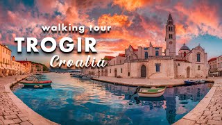 TROGIR 4K 🇭🇷 BEAUTIFUL OLD CITY 🇭🇷 WALKING TOUR 4K [upl. by Helms]