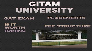 GITAM UNIVERSITY REVIEW IN TELUGU ll GAT EXAM l PLACEMENTS l FEE STRUCTURE l QUICK REVIEW ll [upl. by Rosalee]