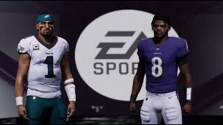 Ravens vs Eagles  Madden NFL Week 13 [upl. by Ynaffyt]