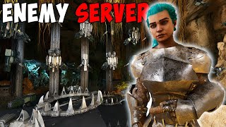 We BUILT A Cave On An ENEMY SERVER… Then Raided EVERYONE  Ark Small Tribes [upl. by Arved]