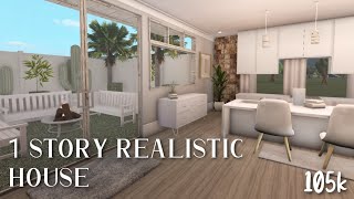 1 story realistic house  BLOXBURG [upl. by Haeel213]