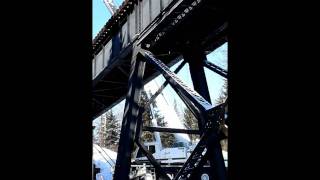 Mintlaw Bridge raising the west girder unit [upl. by Nhabois]