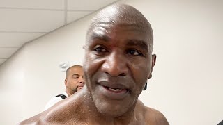 EVANDER HOLYFIELD RIGHT AFTER KO LOSS TO VITOR BELFORT [upl. by Ephrayim]