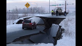 In Anchorage violent earthquake causes extensive damage [upl. by Vivien]