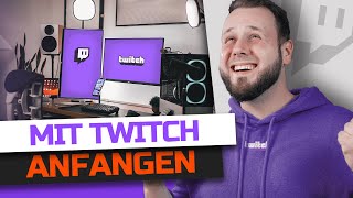 TWITCH STREAM einrichten TUTORIAL für ANFÄNGER 2022 [upl. by Latihs919]