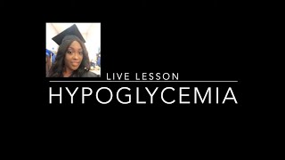 Hypoglycemia in Nursing [upl. by Redliw]