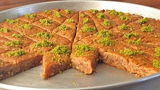 YALANCI BAKLAVA NASIL YAPILIR ‼️ Oklava Kulanmadan Çok Pratik Baklava tarifi 💯 Şerbetli tatlı [upl. by Voltz]