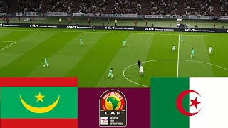 موريتانيا 1 vs 0 الجزائر CAF 2024 مباراة كاملة  محاكاة لعبة فيديو PES 2021 [upl. by Ytsenoh]