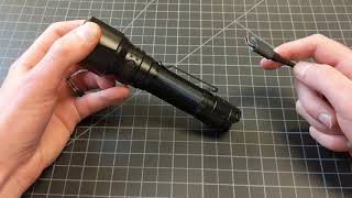 How to Charge a Tactical Flashlight [upl. by Gnemgnok744]