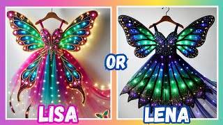 Lisa or Iena 💜❤️ lisa lena lisaorlena lisaandlena viral trending [upl. by Winnie]