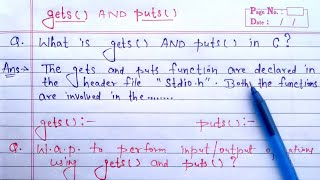 gets and puts function in c programming  use of puts and gets in c with example [upl. by Daugherty]