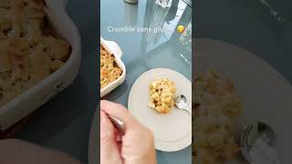 Crumble sans Gluten Pommes Cannelle 😋servir avec crème fraîche 🤤 [upl. by Jurgen]