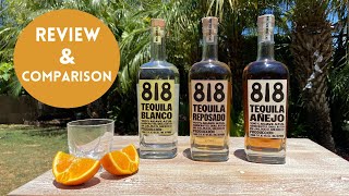 818 TEQUILA REVIEW amp COMPARISON TASTE TEST [upl. by Eelarac]