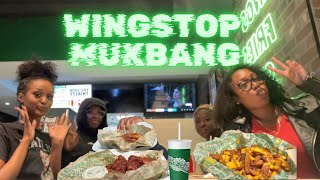 Wingstop Carpool MUKBANG w da girlies  STORYTIME GOSSIP [upl. by Niad574]