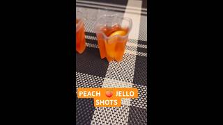 PEACH 🍑 Jello Shots jelloshots peach rum good partytime glorilla hollon [upl. by Anaitat]