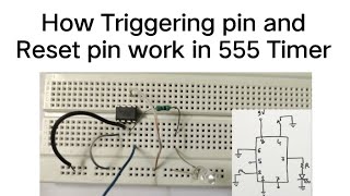 How Triggering Pin amp Reset pin work In 555 Timer IC  By SAHAV SINGH YADAV [upl. by Akerdna126]