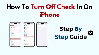 How To Turn Off Check In On iPhone [upl. by Nuli209]