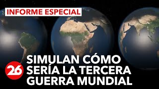 ¿Es posible una Tercera Guerra Mundial Un simulador muestra una guerra nuclear en tiempo real [upl. by Reinold414]