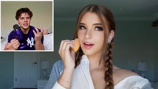 BOYFRIEND DOES MY VOICEOVER Makeup Tutorial [upl. by Erlina]