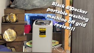 Black amp Decker Portable Washing Machine Unboxing amp Demo [upl. by Hawker]