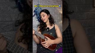 Muskurane Ki Wajah  Beautiful Ukulele Cover shorts  Easy Ukulele Songs for Beginners [upl. by Ataner190]