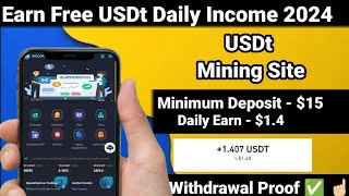 New USDT Site 2024  Best Usdt Investment Website  New Usdt Mining Site  New Usdt Earning Website [upl. by Elyssa]