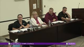 Ellettsville Town Council October 28 2024 [upl. by Migeon]