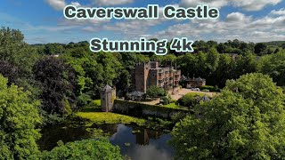 Caverswall Castle Stunning 4k Aerial Cinematic Video of this amazing Place via 249g Drone [upl. by Michiko]