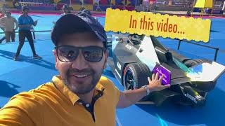 Car Racing on Hyderabad streets for first time in India  Formula E Grand Prix experience [upl. by Aremus809]