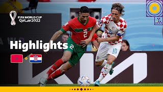 Modric and Hakimi go headtohead  Morocco v Croatia highlights  FIFA World Cup Qatar 2022 [upl. by Goggin24]