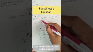 Boussinesq Equation  Geotechnical Engineering [upl. by Araic]