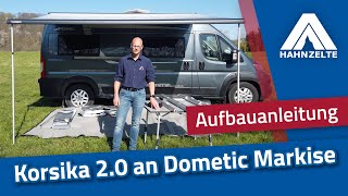 Hahn Zelte Aufbauvideo Korsika 20 an DometicMarkisen [upl. by Sivram]