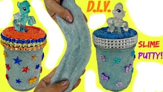 Teaching How to Make MLP Glittery Slime Fun Kids Craft [upl. by Redman]