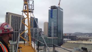 World greatest Tagger Tower Crane San Francisco [upl. by Scales]